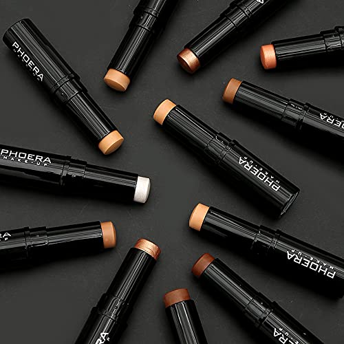 AQUAPURITY Phoera ® Makeup Shimmer Skin stick Highlighter Contour Concealer Makeup Stick Buildable Cream to Powder formula (401 CRYSTAL)… (403 Trophy)