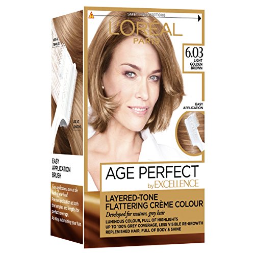 L'ORÉAL L'Oreal Excellence Age Perfect 6.03 Light Golden Brown Hair Dye