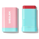 SHEGLAM Glass Glow Blush Stick Cream for Cheek and Lip, Waterproof Hydrating Tinted Solid Moisturizer Blendable Natural Grow Nude Face Blush Makeup-Cherry Express