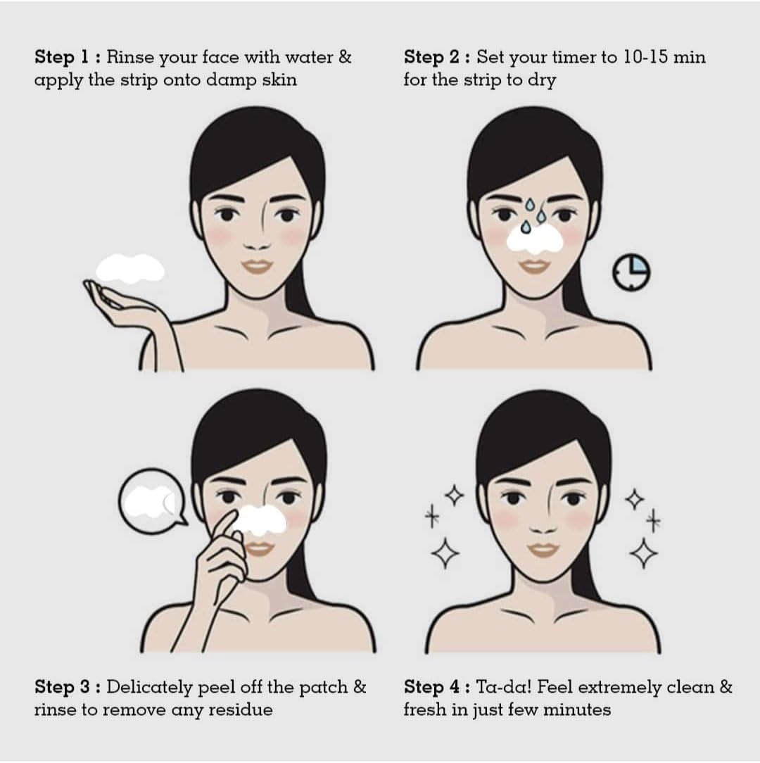 (10 Pcs) Blackhead Remover | Nose Beauty Stickers | Blackhead Acne Removal Pore Cleansing Nose Cleaning Strips | Deep Cleansing Nose Pore Strips For Men & Women (White)