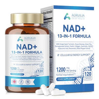 Aoruilia NAD Supplements 1200mg, 13 in 1 NAD+ Superior Antioxidant Blend with Max Absorption for Cellular Energy & Healthy Aging Support, 120 Capsules
