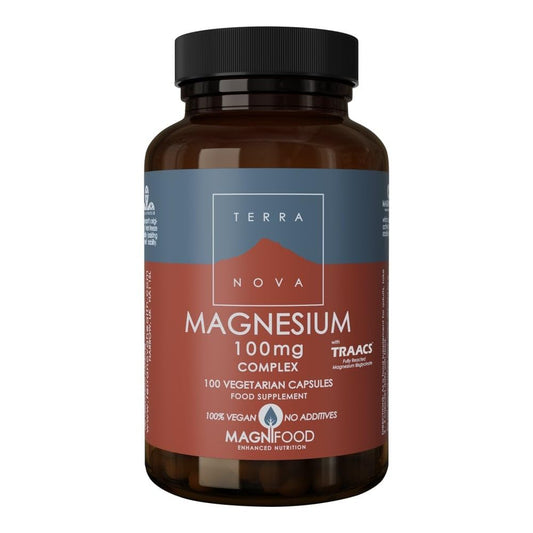 Terranova Magnesium 100mg Complex (bisglycinate) 100 Veg Caps
