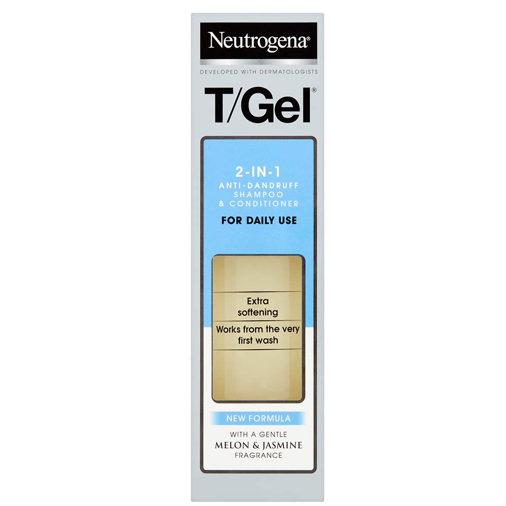 Neutrogena T/Gel 2-in-1 Anti-Dandruff Shampoo Plus Conditioner, 250 ml