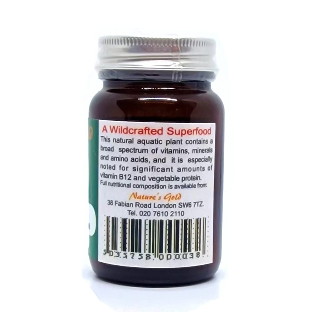 NATURE'S GOLD Nature's Gold Organic Klamath Lake Blue Green Algae Supplement 500mg 30 Tablets