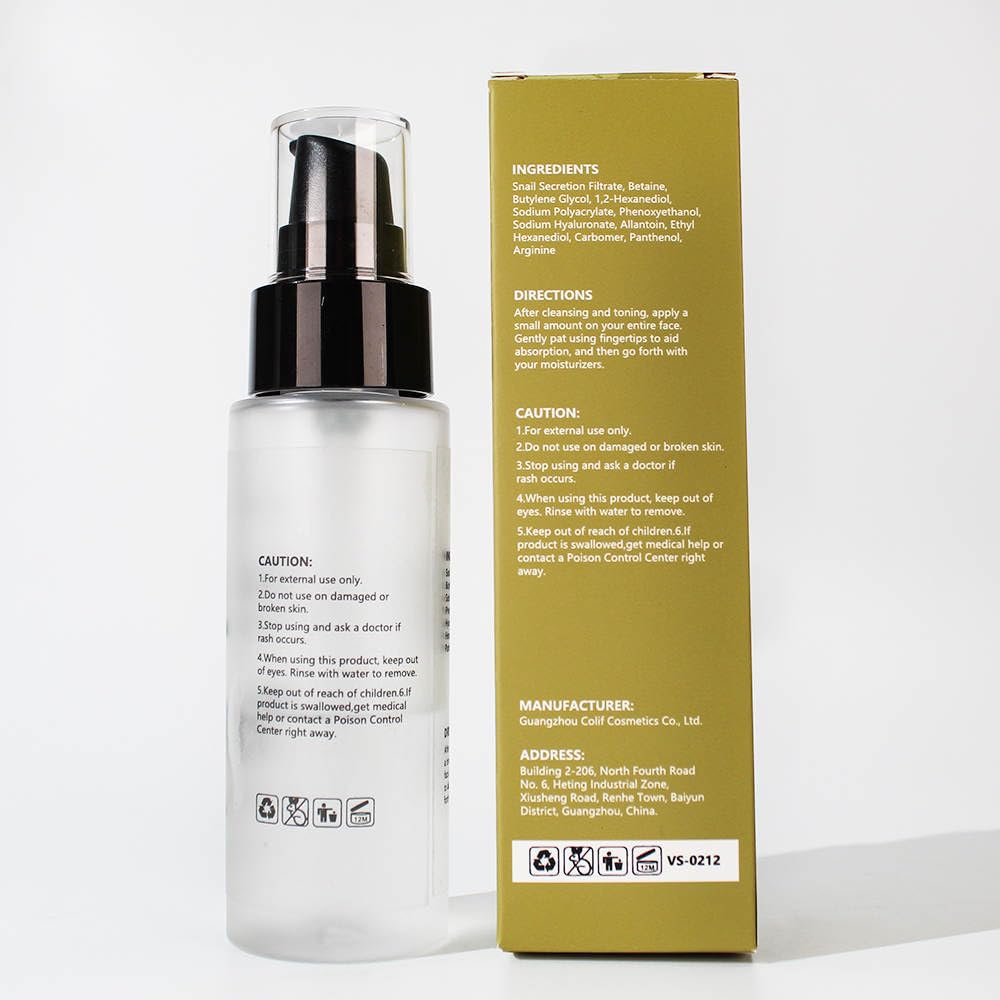 Generic Snail Facial Serum, Skin Repair & Hydrating Serum, Snail Secretion Filtrate 96% & Hyaluronic acid, Cruelty Free