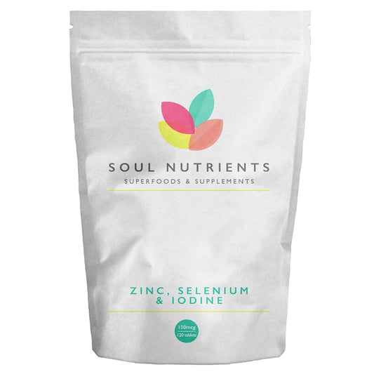 Selenium, Zinc & Iodine Tablets- One per Day- Immune Function, Nervous Sysyem, Fertility, Thyroid 120 Tablets- UK Made