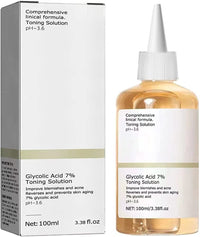 SUNDEER Glycolic Acid Toner, Glycolic Acid 7% Toning Resurfacing Solution, Skincare Hyaluronic Acid Serum, Hydrating Toning Solution, Brighten & Strengthen Your Skin (100ml)