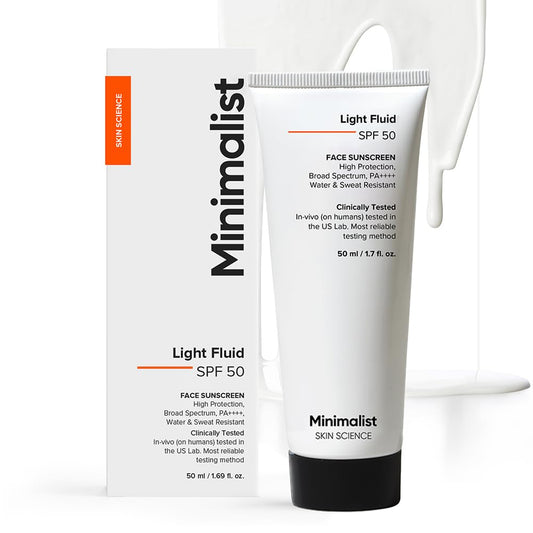 Minimalist SPF 50 Light Fluid Sunscreen