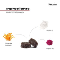 Cordyceps 400mg Mushroom Gummies by Known Nutrition | Natural Support for Energy and Endurance | Delicious Natural Apple Flavour | 60 Two-a-Day Vegan Gummies (One Month’s Supply)