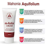 M-Folia M-FOLIA Psoriasis Cream Dual Pack (2 x 100ml) Save Over 10% A Rich, Non-Greasy Skin Cream Specially Formulated to Help Alleviate The Symptoms of Psoriasis, Eczema & Related Dry Skin Conditions