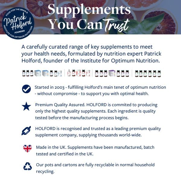 Patrick Holford PATRICK HOLFORD Get Up & Go/Multi-Vitamin & Mineral Supplement Shake Powder/for Weight Management Support / 24 Nutrients Plus Glucomannan/Naturally Sourced/Powder/Vegan/for Women & Men