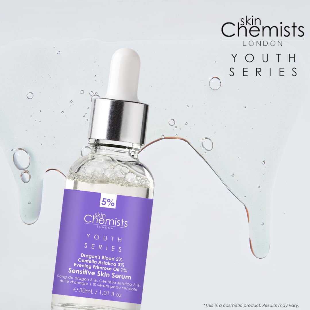 Skin Chemists Sensitive Skin - Dragon's Blood 5%, Centella Asistica 3%, Evening Primrose Oil 1%