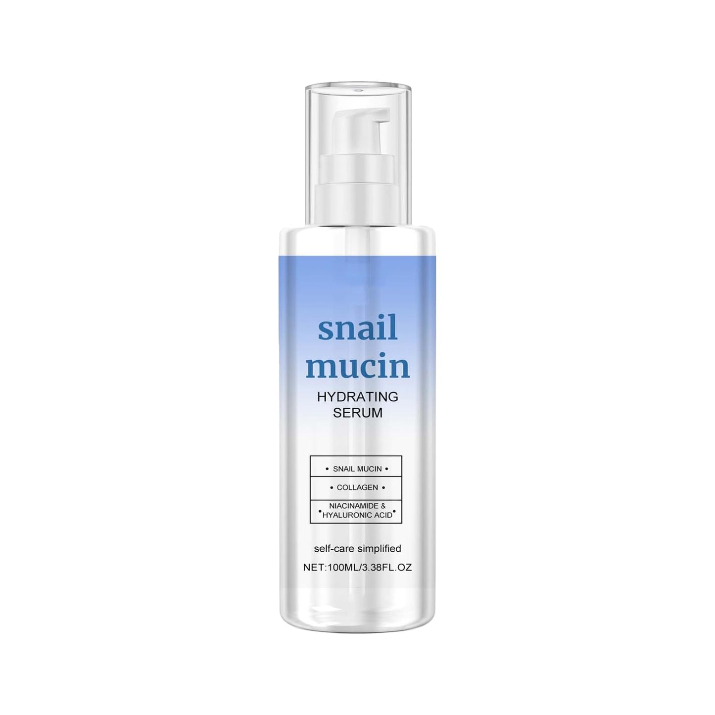 Snail Mucin Essence- Face Serum for Women with Collagen & Niacinamide - 24H Hydrating Serums for Face & Neck - Niacinamide Serum for Fades Dark Spots & Fine Lines - Vegan, Sensitive Skin-Friendly