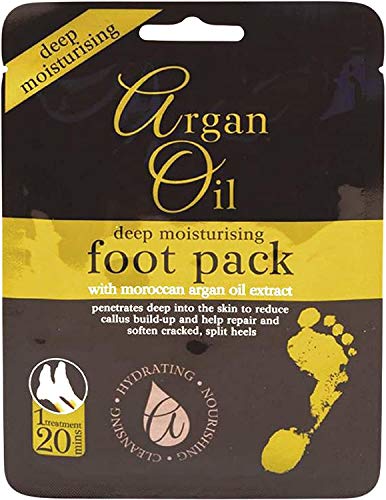 XHC Multi Pack Deep Moisturising Foot Pack with Morrocan Argan Oil Extract - 3 Packs.
