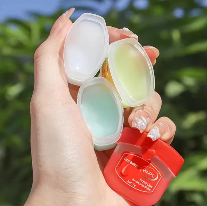 WNPL 4-Piece Fruit Series Lip Balm Set, Moisturising, Refreshing, Non-Sticky