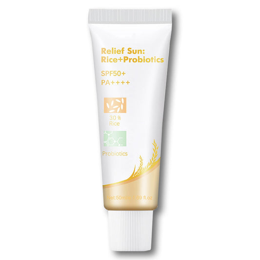 Shefave Sunscreen Cream for Face SPF50 Relief Sun Organic Rice Sunscreen