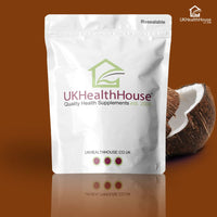 UKHealthHouse Premium Extra Virgin Coconut Oil softgel 1000mg x 240 Capsules Skin & Hair Rich MCT Oil - Cold Pressed Oil Potency - Trans-Fat Free