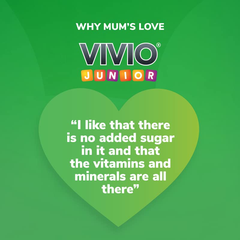 VIVIO JUNIOR VIVIO Junior Multivitamin Tonic for Kids – 12 Added Vitamins Plus Zinc & Iodine to Support Your Child’s Immunity & Cognitive Function - Orange - 250ml