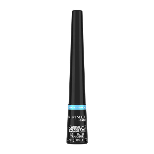 Rimmel Exaggerate Liquid Eyeliner, Black, 2.5ml (Pack of 1)