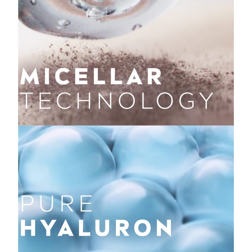 NIVEA Hydra Skin Effect Micellar Water (400ml), Effective Yet Gentle Waterproof Make-Up Remover, Cleansing Water Made with Pure Hyaluronic Acid and Micellar Technology