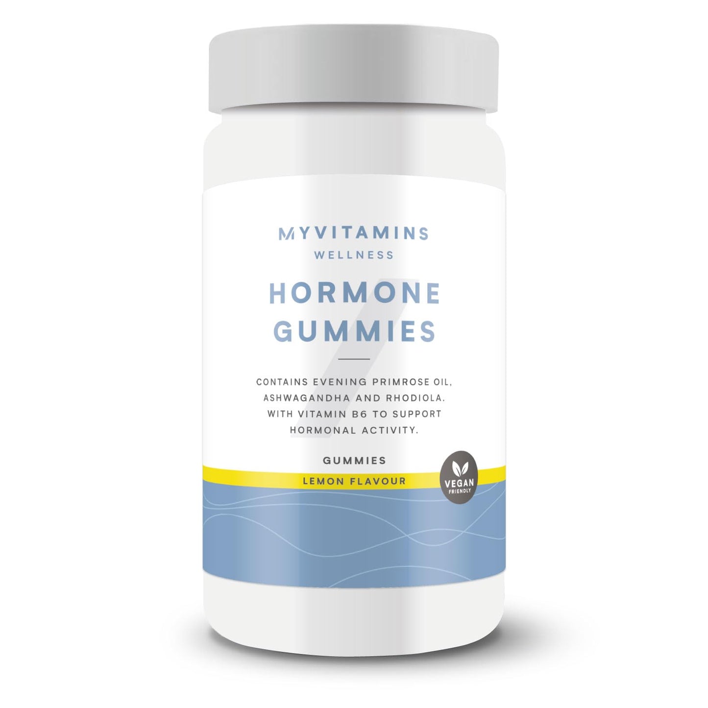 Myprotein Hormone Gummies - Vitamin B6, Ashwagandha & Rhodiola for Hormonal Balance - Vegan-Friendly & Delicious Lemon Flavor - 60 - Supports Emotional Wellbeing, Immune Health & Fatigue Reduction