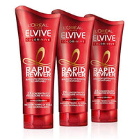 L'ORÉAL L'Oréal Paris Elvive Rapid Reviver Instant Intensive Conditioner, Enriched with Amino Acid and Vitamin E, for Coloured Hair, Pack of 3