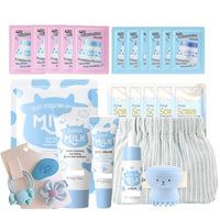 Cureluxe Milk Skin Care Set - Milk Skin Care Gifts Set - Teenager Girl Gifts for Daily Care Use 24pcs
