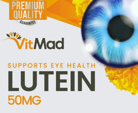 Lutein 50mg 120 Tablets Supports Vision Eye Health Supplement