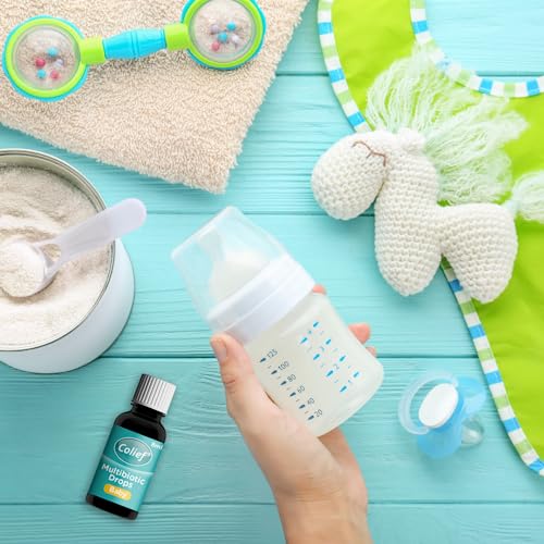 Colief Multibiotic Drops Baby| 2 Probiotic Strains Lactobacillus Rhamnosus &Bifidobacterium Infantis | Suitable from Birth |1.1 Billion Live Cultures for Newborns | 8ml (1)