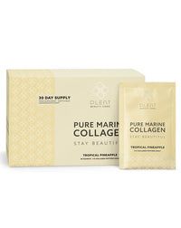 Plent PLENT Pure Marine Collagen Tropical Pineapple Hair, Skin, Nail Support Supplement Marine Collagen peptides - 30 Days Supply Box 30 sachets