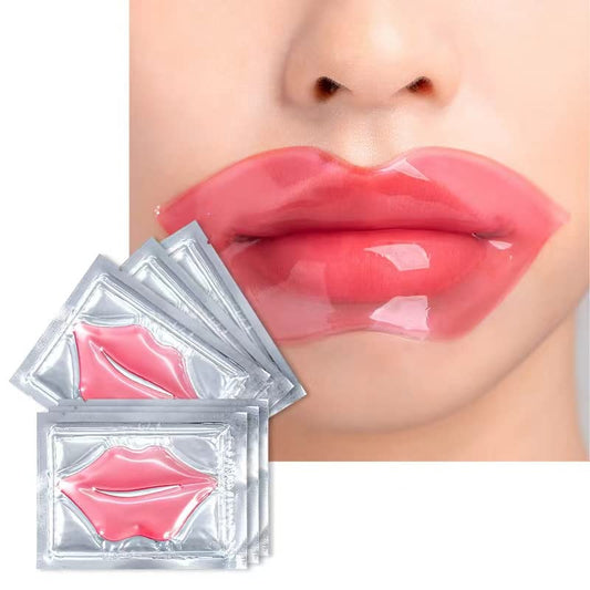 Mori Kamei 15pieces of collagen crystal lip mask nourish, moisturize, protect lips, resist aging, exfoliate skin, prevent chapped and dry skin and other problems (pink)
