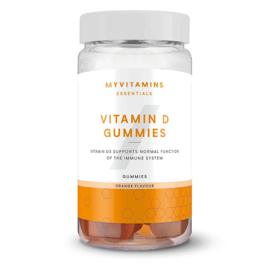 Vitamin D Gummies 25mcg - Support Immune System, Bone Health & Muscle Function - Orange - Vegetarian Friendly - 60 Gummies - Essential Vitamin D for Immune Boost, Bone Maintenance & Muscle Support