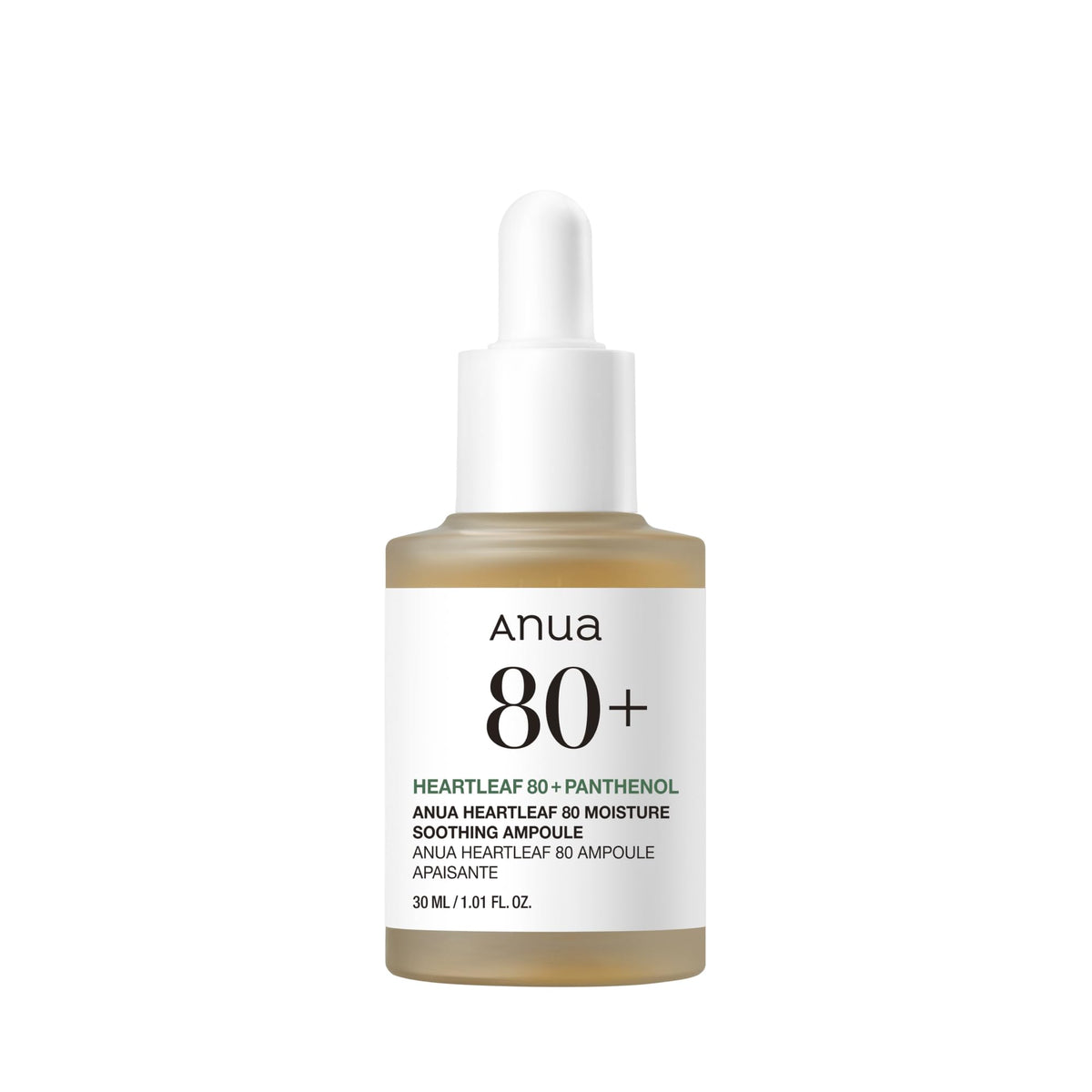 ANUA Anua Heartleaf 80 Soothing Ampoule, Facial Serum for Glass Skin, 30ml