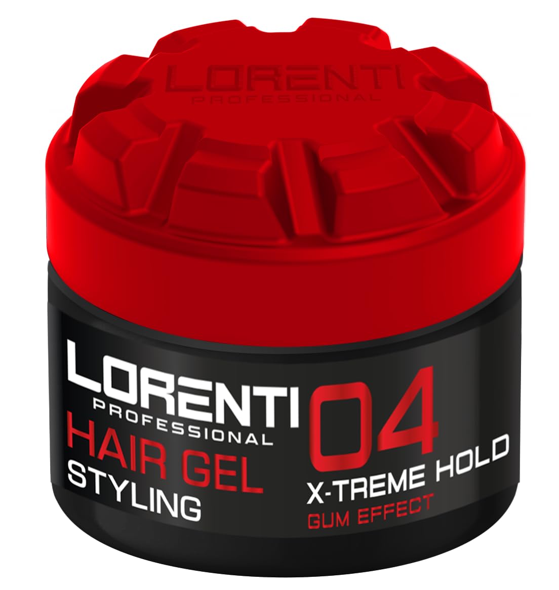 Lorenti Hair Styling Gel | Strong Hold, Edge Control Gum Effect Natural Shine 300ml (Red X-Treme Hold)