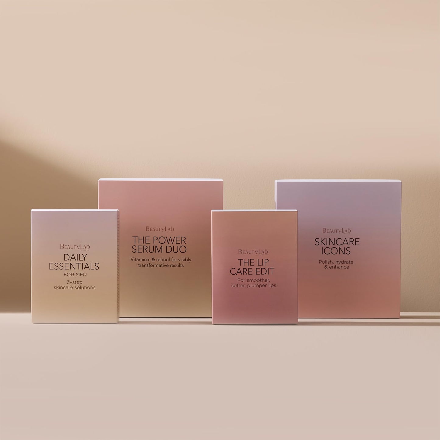 BEAUTYLAB Skincare Icons Trio Gift Set, Micropolish Face Scrub, Neuropeptide Serum, & Hyaluronic Acid Serum, Luxurious Skincare Set, Enhances, Hydrates, & Smooths Skin, Gifts for Women