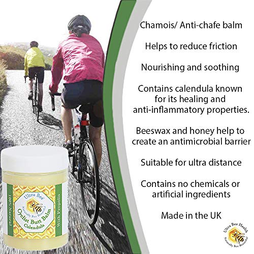Ultra Bee Naturally Bee Beautiful 100% Natural Cyclist Chamois cream/Anti-chafe Balm with Honey 100ml