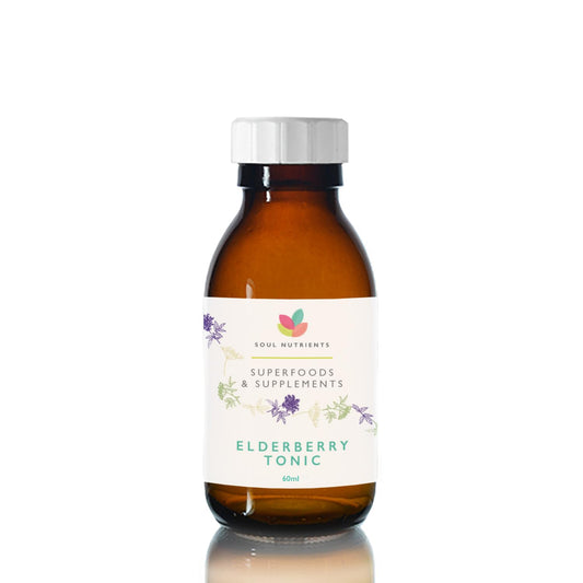 Soul Nutrients Elderberry Syrup Tonic, Vitamin C, Zinc, Immune Support Supplement Liquid, Syrup, 60ml (Pack of 1)