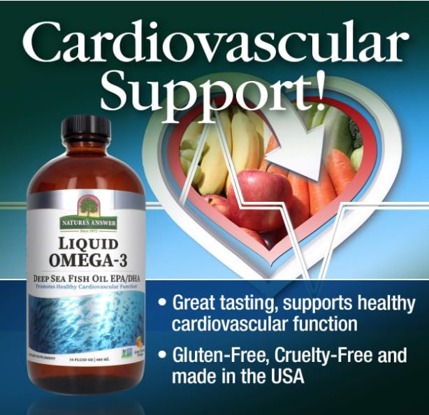 Generic Liquid Omega 3, Great Tasting Orange, 480 ML