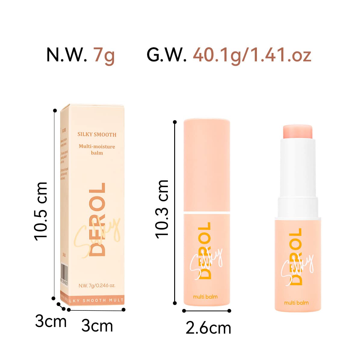 Wrinkle Bounce Multi Balm, Wrinkle Multi Balm, Diminishing Face,Lip & Eye Wrinkles, Collagen Multi Balm Stick, Hydrating Anti-wrinkle Easy to Absorb