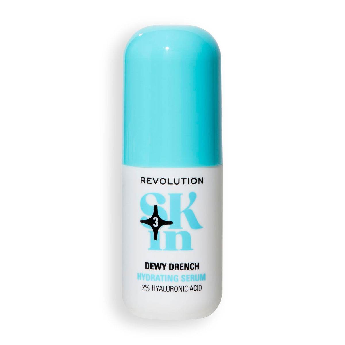 Revolution Beauty London Revolution Skin, Dewy Drench 2% Hyaluronic Acid Hydrating Serum, Lightweight Face Serum, Plumps Skin, Vegan & Cruelty-Free, 30ml