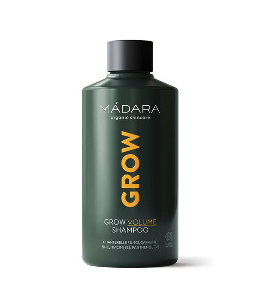 MÁDARA Grow Volume Shampoo - Organic Skincare Natural Hair Growth Shampoo, Hair Thickening Treatment - 250ml