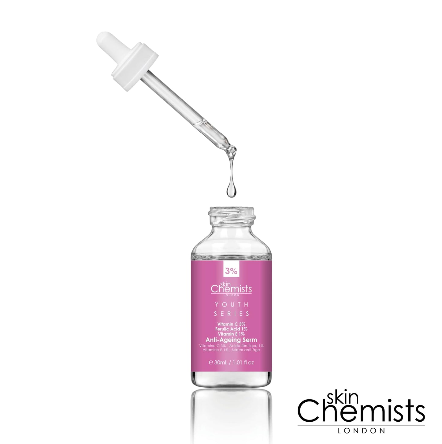 skinChemists Skin Chemists Anti-Ageing - Vitamin C 3%, Ferulic Acid 1%, Vitamin E 1%
