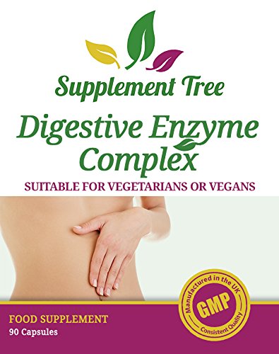 Digestive Enzymes Complex 90 Vegetarian Capsules | Plant Derived Advance Broad Spectrum Digestive Aid Supplement for Men & Women | UK Manufactured