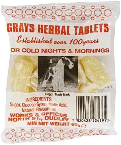 NAZUSA Grays Herbal Tablets - Each 60g Bags (6 x 60g Bags)