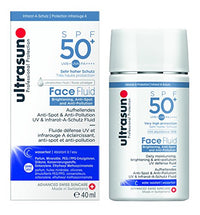 ultrasun AntiPollution Face Fluid SPF50+, white, 40 millilitre