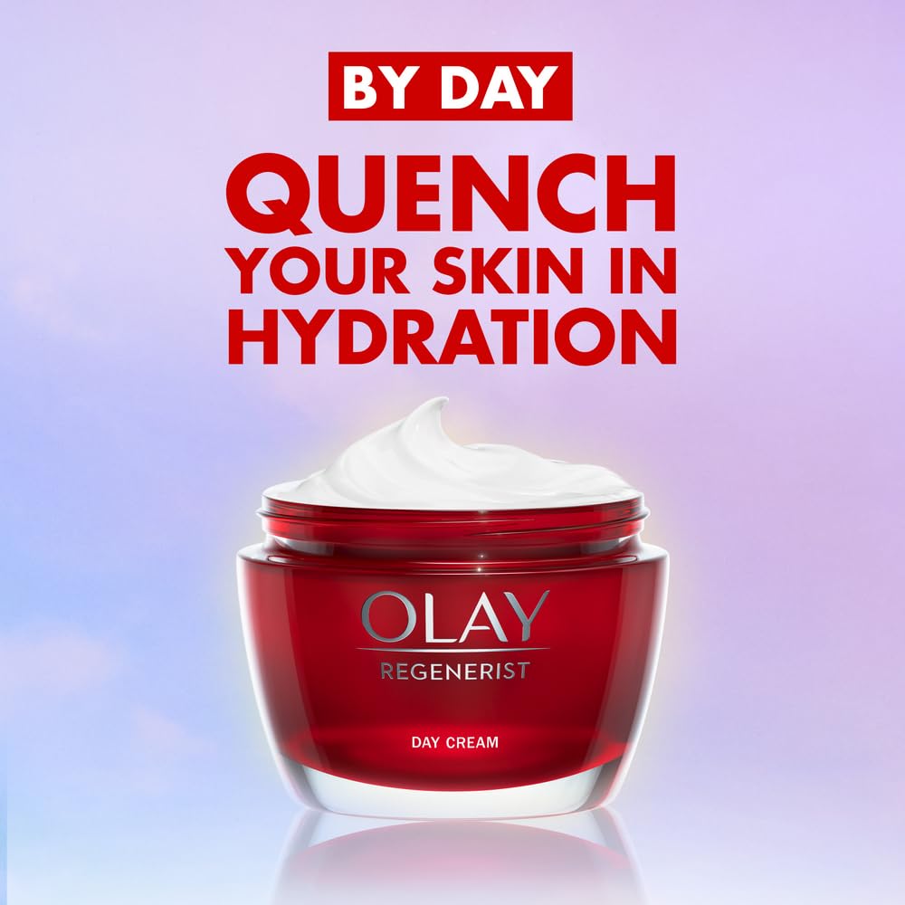 Olay Moisturiser Skin Care Sets & Kits, Womens Gift Sets, Retinol24 Night Cream 50ml & Regenerist Face Cream, 50ml, Instantly Hydrates For 24H