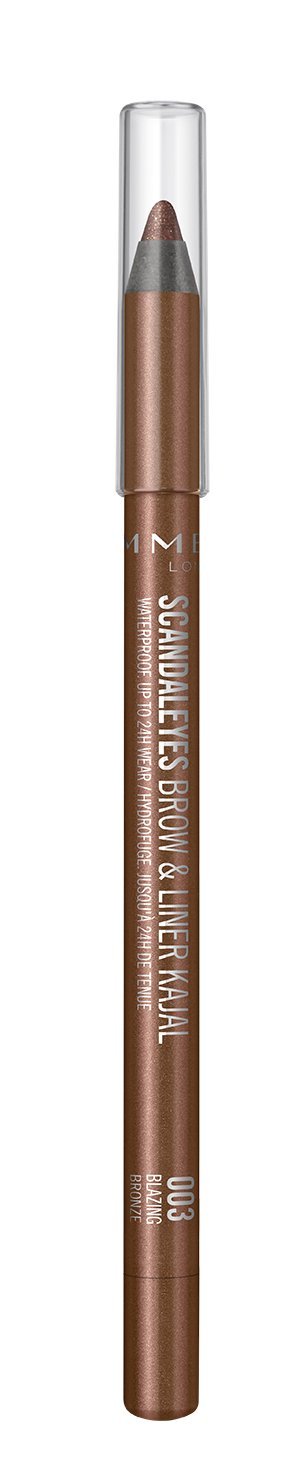 Rimmel ScandalEyes Waterproof Coloured Brow & Liner Kohl Kajal Blazing Bronze 1.2g
