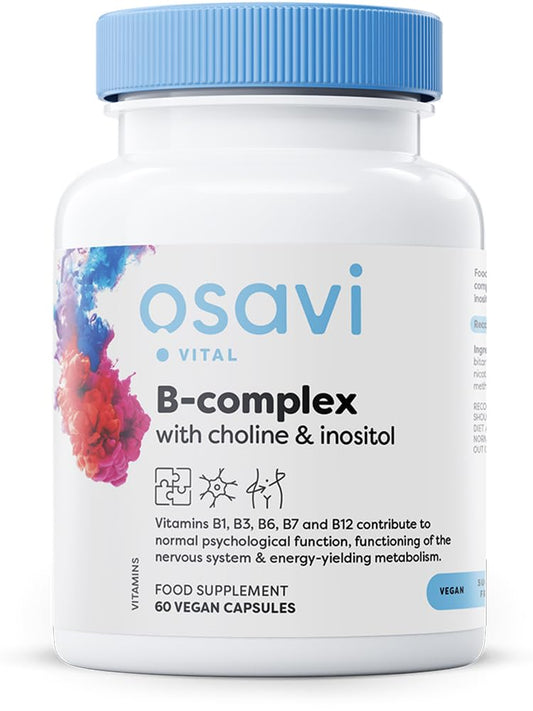 Osavi B-Complex with Choline & Inositol - 60 Vegan caps