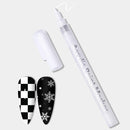 Quick Dry Fine Tips Nail Art Pen, Nail Varnish Pens For DIY Manicure, Nails Drawing Pen For DIY,White Nails Pencil, French Tip Stamp Pens, Manicure Tools(White)