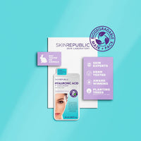 Skin Republic Hyaluronic Acid & Collagen Face Mask, For Younger Looking Skin, Helps with Fine Lines and Wrinkles, Long Lasting Hydration, 25ml TRIO